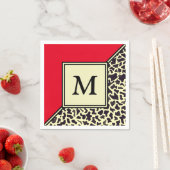 Custom Monogram Party Paper Napkins Serviette (Beispiel)