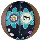 Custom Monogram Passion Blume Basketball (Vertikal)