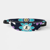 Custom Monogram Passion Blume Floral Fanny Pack Bauchtasche (Vorderseite)