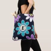 Custom Monogram Passion Blume Floral Shoulder Tasche (Von Nahem)