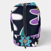 Custom Monogram Passion Blume Floral Toilettenbeut Waschbeutel (Rechts)