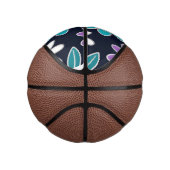 Custom Monogram Passion Blume Mini Basketball (Rechts)