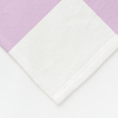 Custom Monogram Pastel Polka Dot Lilac Karo Gesche Fleecedecke (Ecke)