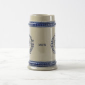 Custom Monogram Peace-Tasse Bierglas (Mittel)