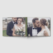Custom Monogram Photo Wedding Guest Book Gästebuch (Voll)