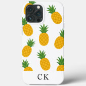 Custom Monogram Pineapple Case-Mate iPhone Case (Rückseite)