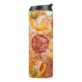 Custom monogram PIZZA tumbler Thermosbecher (Nach links gedreht)
