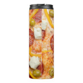 Custom monogram PIZZA tumbler Thermosbecher (Rückseite)