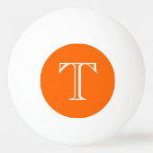 Custom Monogram Pong Pong Ball Tischtennisball (Rückseite)