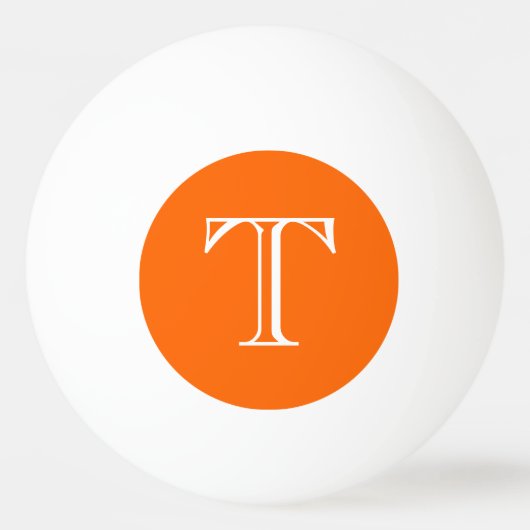 Custom Monogram Pong Pong Ball Tischtennisball (Rückseite)