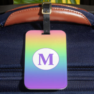 Custom Monogram Rainbow Gepäckanhänger