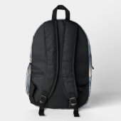 Custom Monogram Rainbow Mountains Backpack Bedruckter Rucksack (Rückseite)