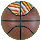 Custom Monogram Retro 70er Geometric Basketball (Rechts)