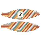 Custom Monogram Retro 70er Geometric Basketball (Panele)