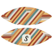 Custom Monogram Retro 70er Geometric Football (Paneele)