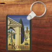 Custom Monogram Rome Italien Schlüsselanhänger (Rückseite)