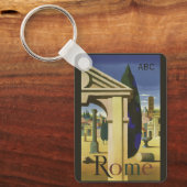 Custom Monogram Rome Italien Schlüsselanhänger (Vorderseite)