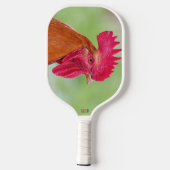 Custom Monogram Rooster Pickleball Schläger (Rückseite)