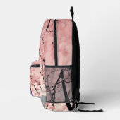 Custom Monogram Sakura Backpack Bedruckter Rucksack (Rechts)