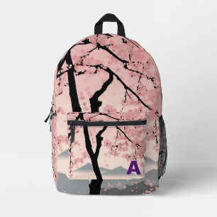 Custom Monogram Sakura Backpack Bedruckter Rucksack
