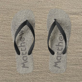 Custom Monogram Sand Flip Flops for Men Badesandalen