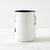 Custom Monogram Santa Claus Mug Gift for Friends Tasse (Zentrum)