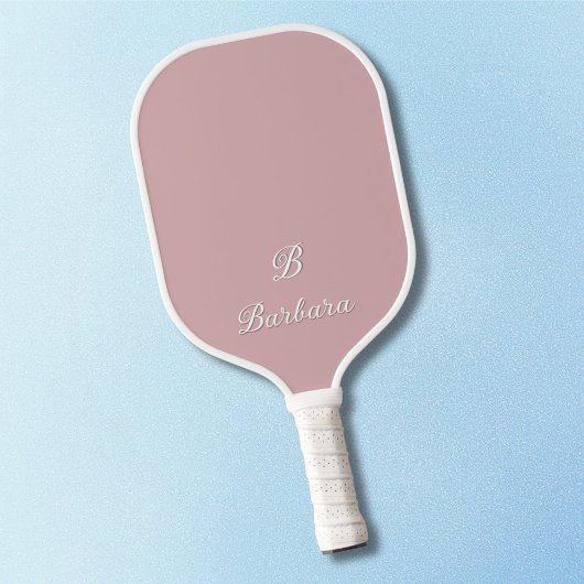 Custom Monogram Script Name Pickleball Schläger