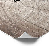 Custom Monogram Senior Portrait Rustic Collage Poster (Ecke)