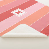 Custom Monogram Sherpa Blanket Sherpadecke (3/4)