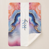 Custom Monogram Sherpadecke (Vorderseite)