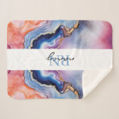 Custom Monogram Sherpadecke (Vorderseite (Horizontal))