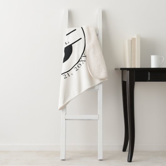 Custom Monogram Sherpadecke (Beispiel)