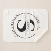 Custom Monogram Sherpadecke (Vorderseite (Horizontal))