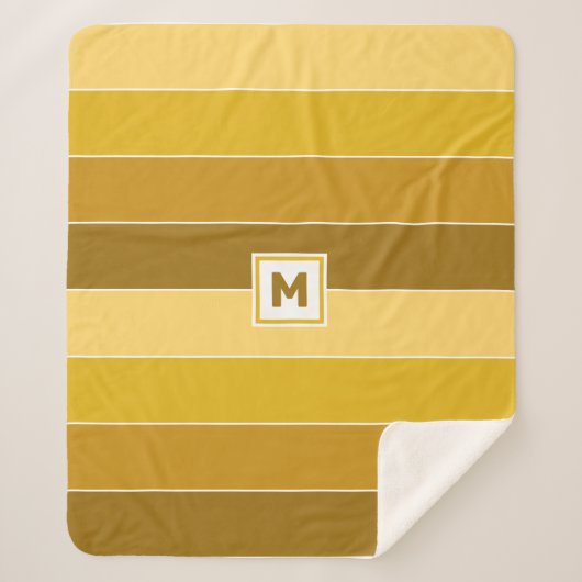 Custom Monogram Sherpadecke (Vorderseite)