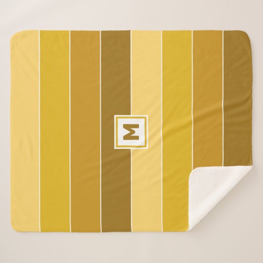 Custom Monogram Sherpadecke (Vorderseite (Horizontal))