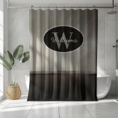 Custom Monogram Shower Vorhang Ölgemälde