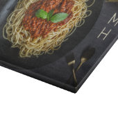 Custom Monogram Spaghetti Schneidebrett (Ecke)