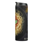 Custom Monogram Spaghetti Thermosbecher (Nach rechts gedreht)