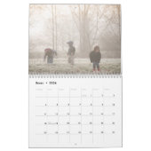 Custom Monogram Spanish Light Blue Photo Kalender (Jan 2026)