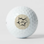 Custom Monogram Sports Game Golf Balls Golfball (Vorderseite)