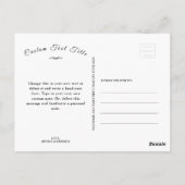 Custom Monogram Statue of Liberty , New York, USA Postkarte (Rückseite)