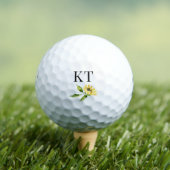 Custom Monogram Sunflower Golfball (Insitu T-Shirt)