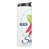Custom Monogram Surfer Tumbler Thermosbecher (Nach links gedreht)