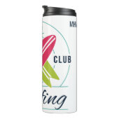 Custom Monogram Surfer Tumbler Thermosbecher (Nach rechts gedreht)