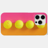 Custom Monogram Tennis Balls Case-Mate iPhone Hülle (Rückseite (Horizontal))