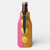 Custom Monogram Tennis Balls Flaschenkühler (Flasche Rückseite)