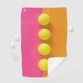 Custom Monogram Tennis Balls Golfhandtuch (Insitu)