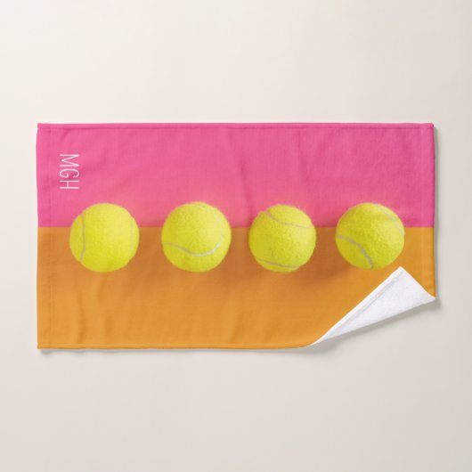 Custom Monogram Tennis Balls Handtuch (Handtuch)