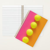 Custom Monogram Tennis Balls Notizblock (Innen)
