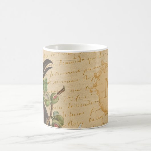Custom Monogram Toucan Kaffeetasse (Mittel)
